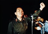 Vo Nguyen Giap (Vietnamese: Võ Nguyên Giáp) born 25 August, 1911, died 4 October 2013, was a Vietnamese officer in the Vietnam People's Army and a politician. He was a principal commander in two wars: the First Indochina War (1946–1954) and the Second Indochina War (1960–1975). He participated in the following historically significant battles: Lạng Sơn (1950); Hòa Bình (1951–1952); Điện Biên Phủ (1954); the Tết Offensive (1968); the Nguyên Huế Offensive (known in the West as the Easter Offensive) (1972); and the final Hồ Chí Minh Campaign (1975).<br/><br/>

He was also a journalist, an interior minister in President Hồ Chí Minh’s Việt Minh government, the military commander of the Việt Minh, the commander of the People's Army of Vietnam (PAVN), and defense minister.<br/><br/>

He also served as Politburo member of the Vietnamese Communist Party. He was the most prominent military commander together with Hồ Chí Minh during the war and was responsible for major operations and leadership until the war ended.