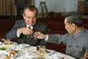 China / USA: Premier Zhou Enlai and President Richard Nixon toast each other, February 1972