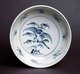 Vietnam: Blue and White Bird Plate with depiction of a single bird amid branches. Later Lê Dynasty (1533-1788)